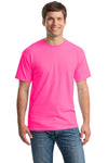 Gildan® - Heavy Cotton™ 100% Cotton T-Shirt.  5000 - Safety Pink