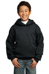 Port & Company ®  - Youth Core Fleece Pullover Hooded Sweatshirt.  PC90YH - Jet Black