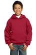 Port & Company ®  - Youth Core Fleece Pullover Hooded Sweatshirt.  PC90YH - Red