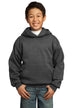 Port & Company ®  - Youth Core Fleece Pullover Hooded Sweatshirt.  PC90YH - Dark Heather Grey