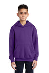 Port & Company ®  - Youth Core Fleece Pullover Hooded Sweatshirt.  PC90YH - Team Purple