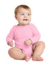 Rabbit Skins™ Infant Long Sleeve Baby Rib Bodysuit. RS4411